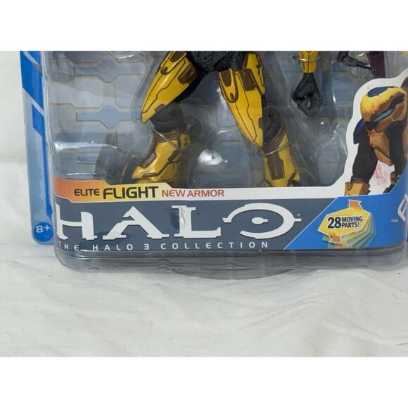 Halo 3 Elite Flight New Armor Action Figure New Sealed Mcfarlane 2010 Yellow - Picture 4 of 9
